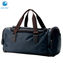 Top PU Travel Duffels Bags Weekender Tote Luggage Bags for Men, Traveling, Gym, Fitness (Blue)